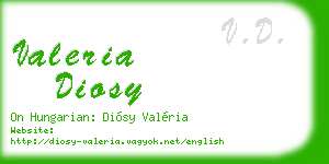 valeria diosy business card