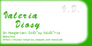 valeria diosy business card